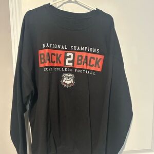 Black Georgia Bulldogs College Football Sweatshirt